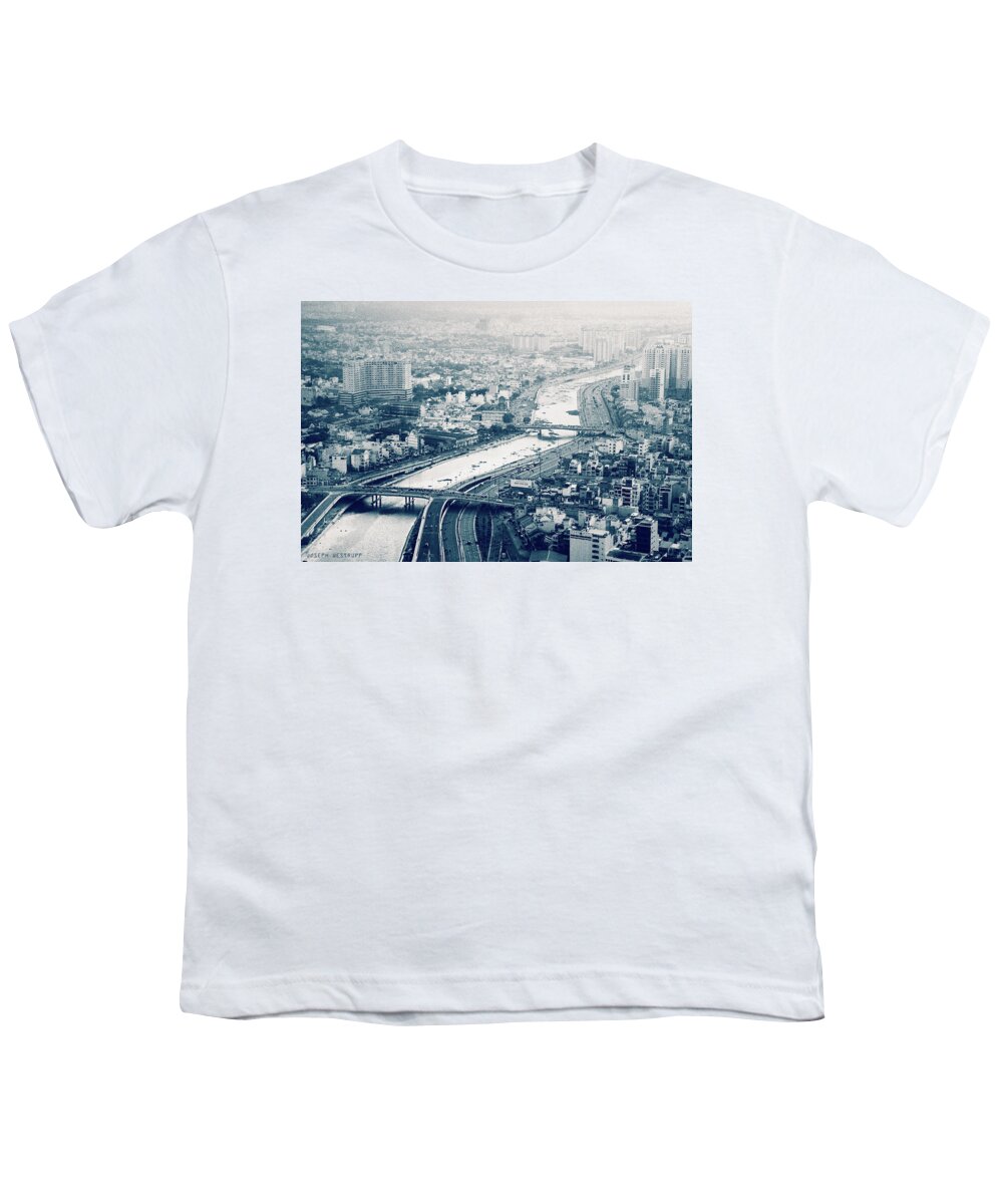 Monochrome Youth T-Shirt featuring the photograph The Bisection of Saigon by Joseph Westrupp