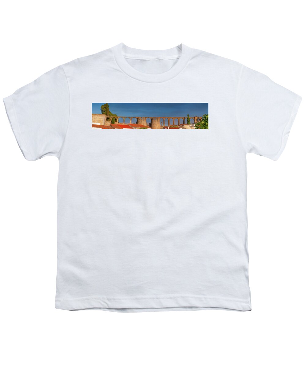 Roman Youth T-Shirt featuring the photograph the Roman aqueduct of Beja by Micah Offman