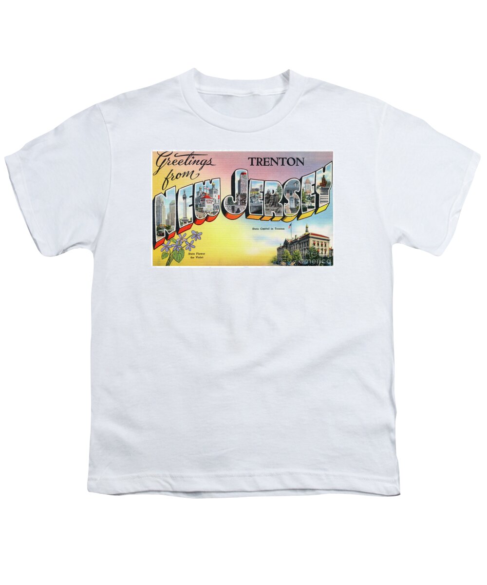 Trenton Youth T-Shirt featuring the photograph Trenton Greetings by Mark Miller