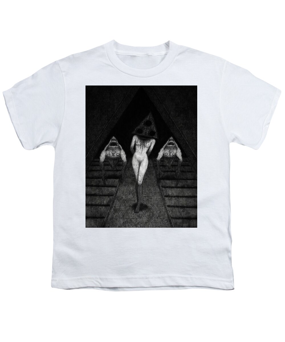 Horror Youth T-Shirt featuring the drawing Trigia And The Dethiligox - Artwork by Ryan Nieves