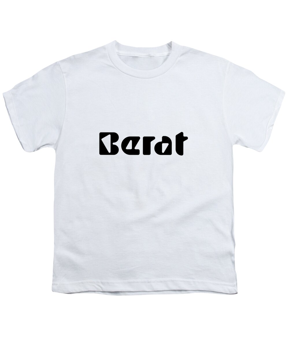 Berat Youth T-Shirt featuring the digital art Berat #1 by TintoDesigns