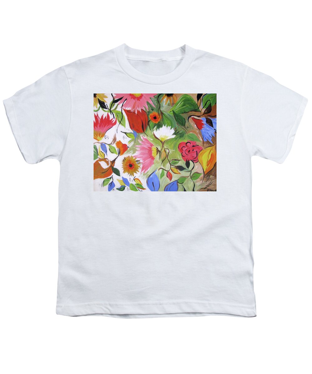 Floral Youth T-Shirt featuring the photograph Bright Flowers by Britt Miller