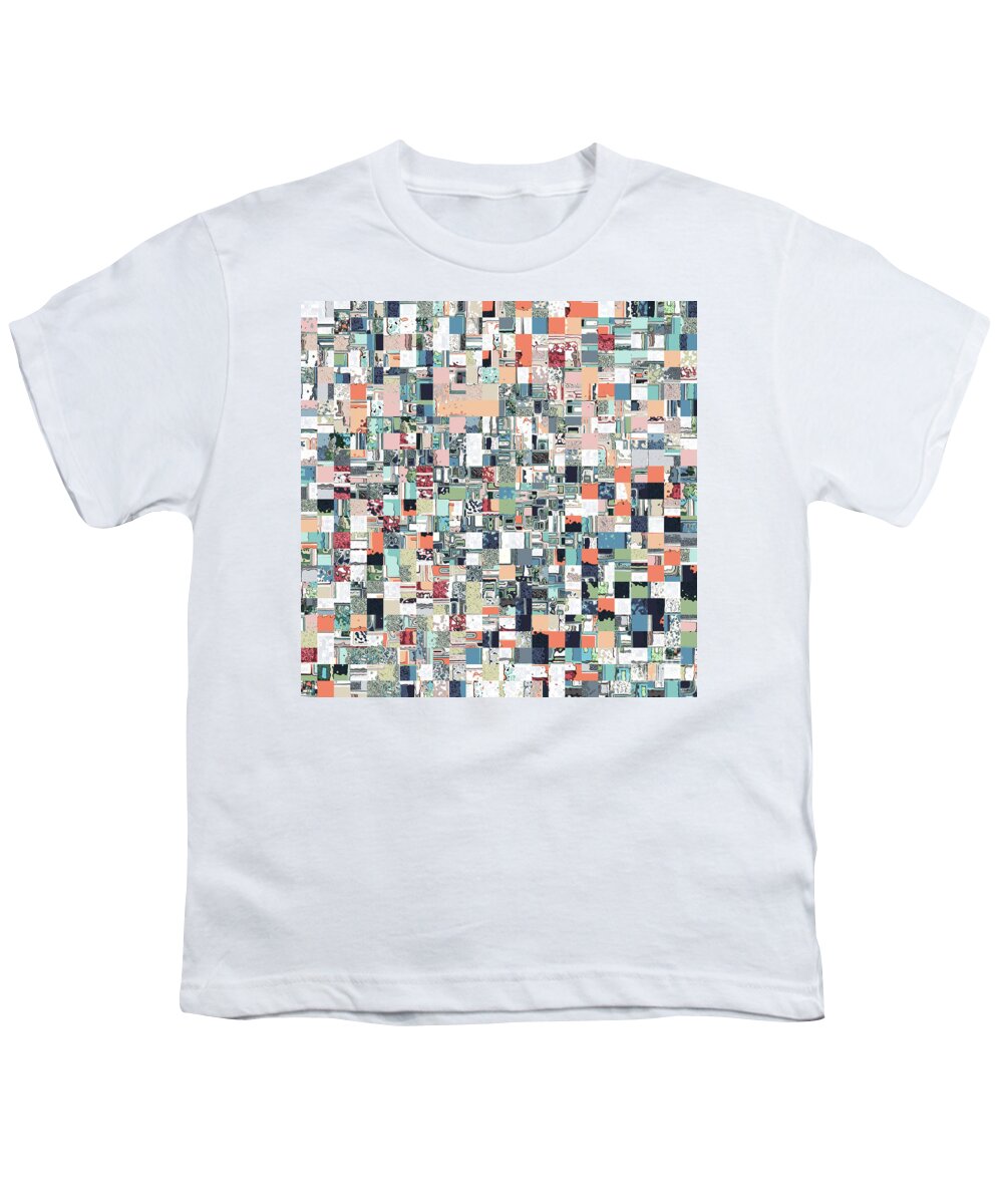 Geometry Youth T-Shirt featuring the digital art Chaotic Geometric Pattern #1 by Phil Perkins