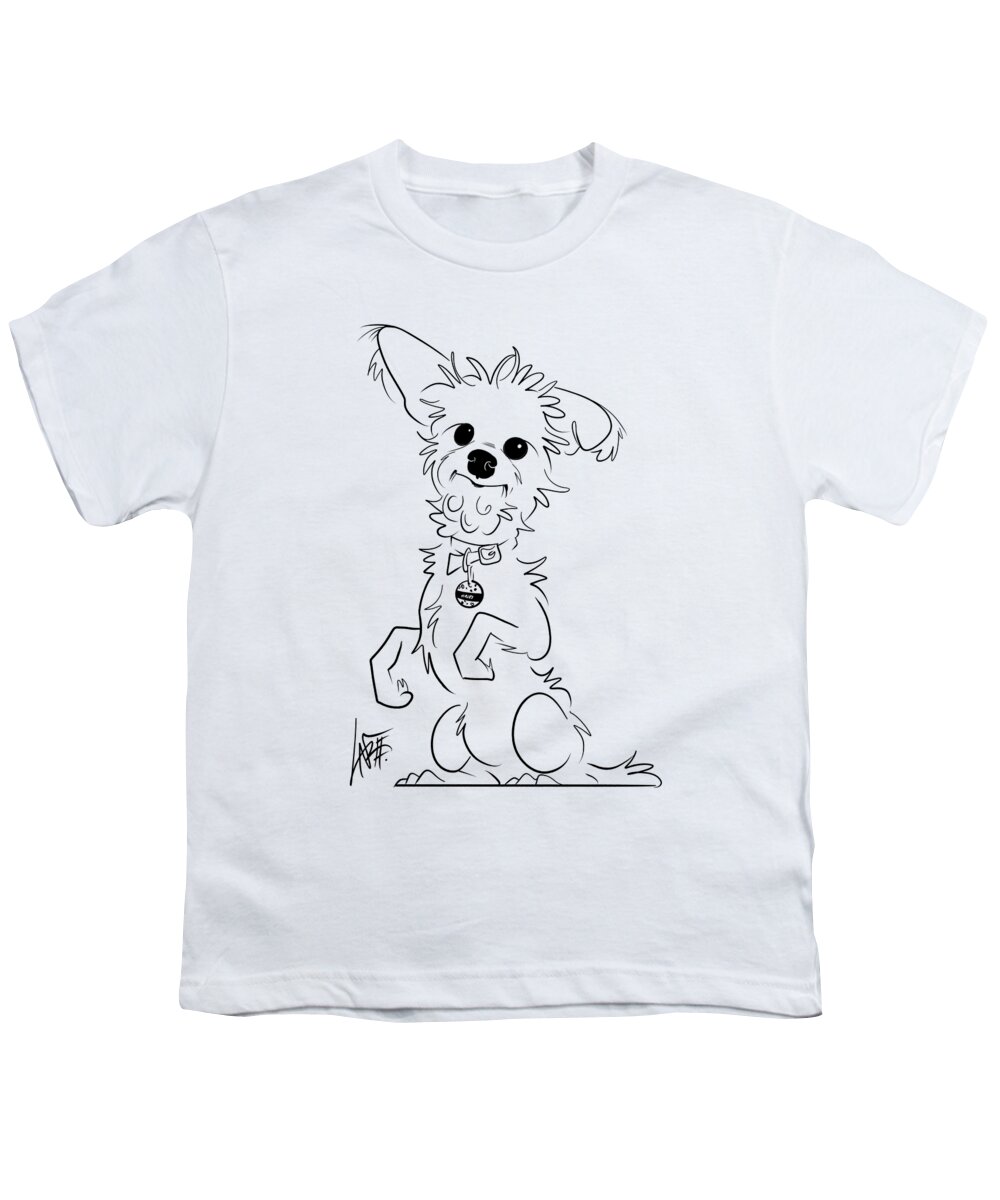 5942 Youth T-Shirt featuring the drawing 5942 McDowell by John LaFree