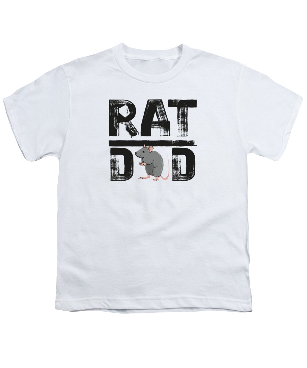 Rat Youth T-Shirt featuring the digital art Pet Rats Rat Rotten Mice Mous Rex Rats Hairless #7 by Toms Tee Store