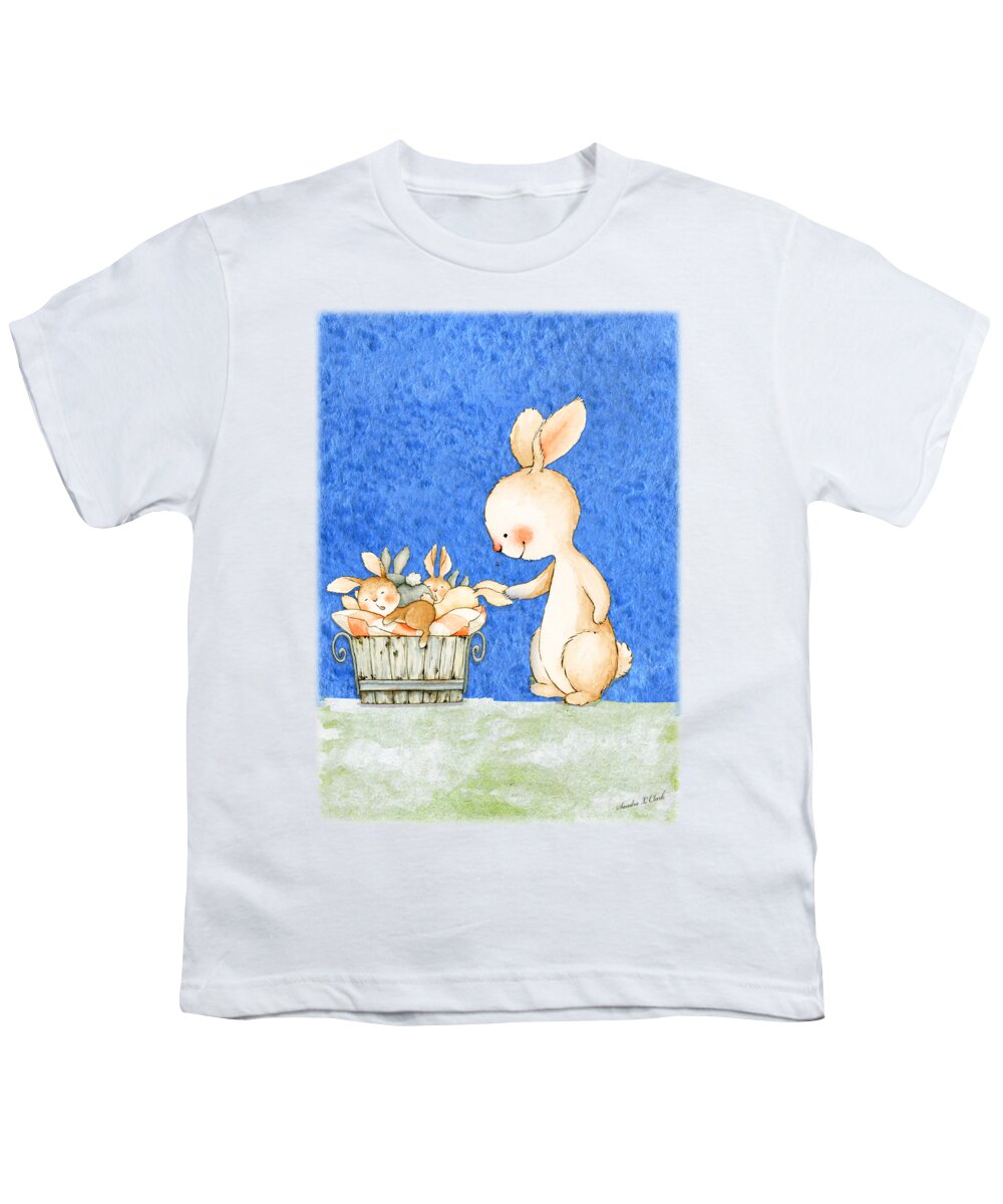 Mother Youth T-Shirt featuring the digital art A Mothers Love by Sandra Clark