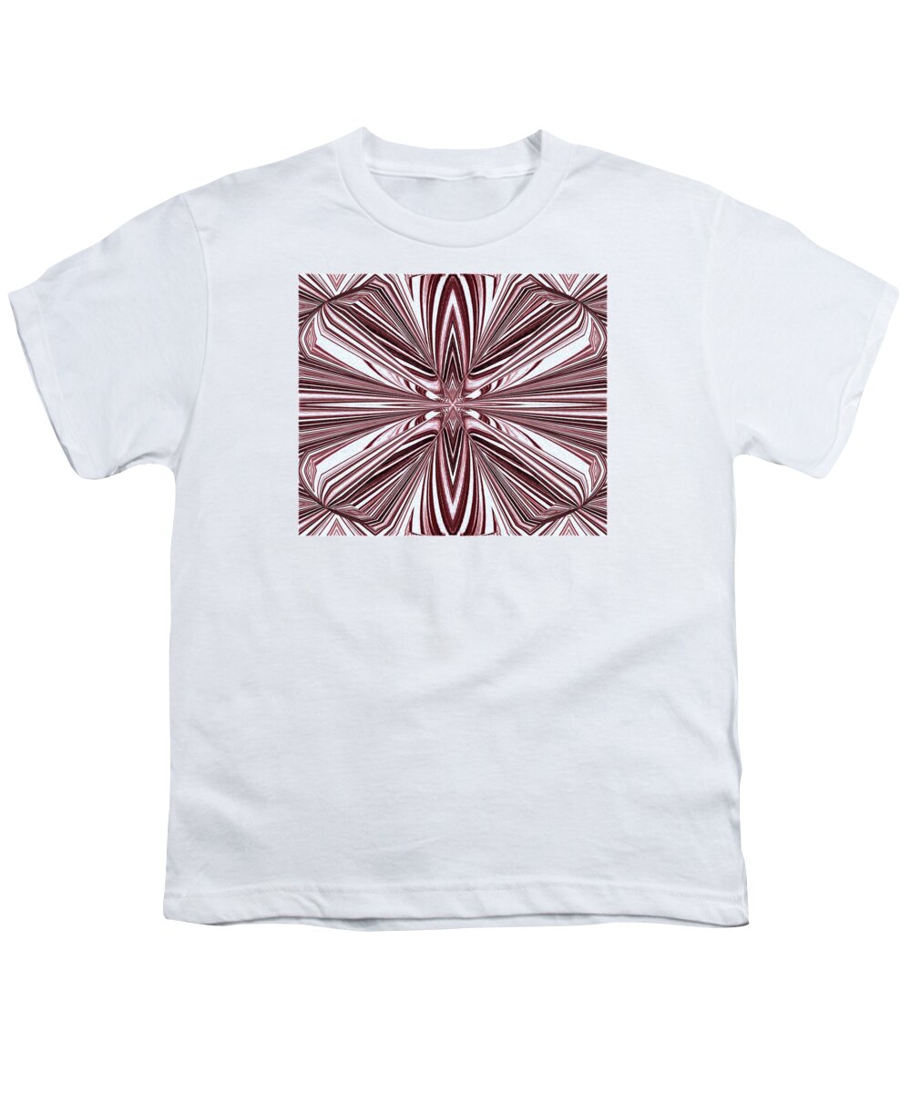 Abstract Youth T-Shirt featuring the digital art Abstract Decor 17 by Will Borden