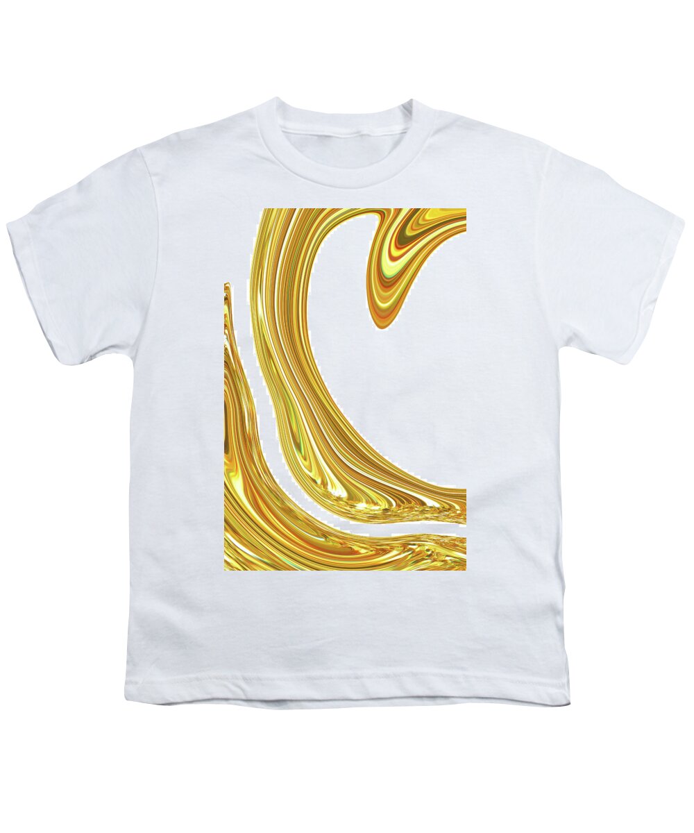 Abstract Youth T-Shirt featuring the photograph Abstract Of Flowing Movement by Severija Kirilovaite