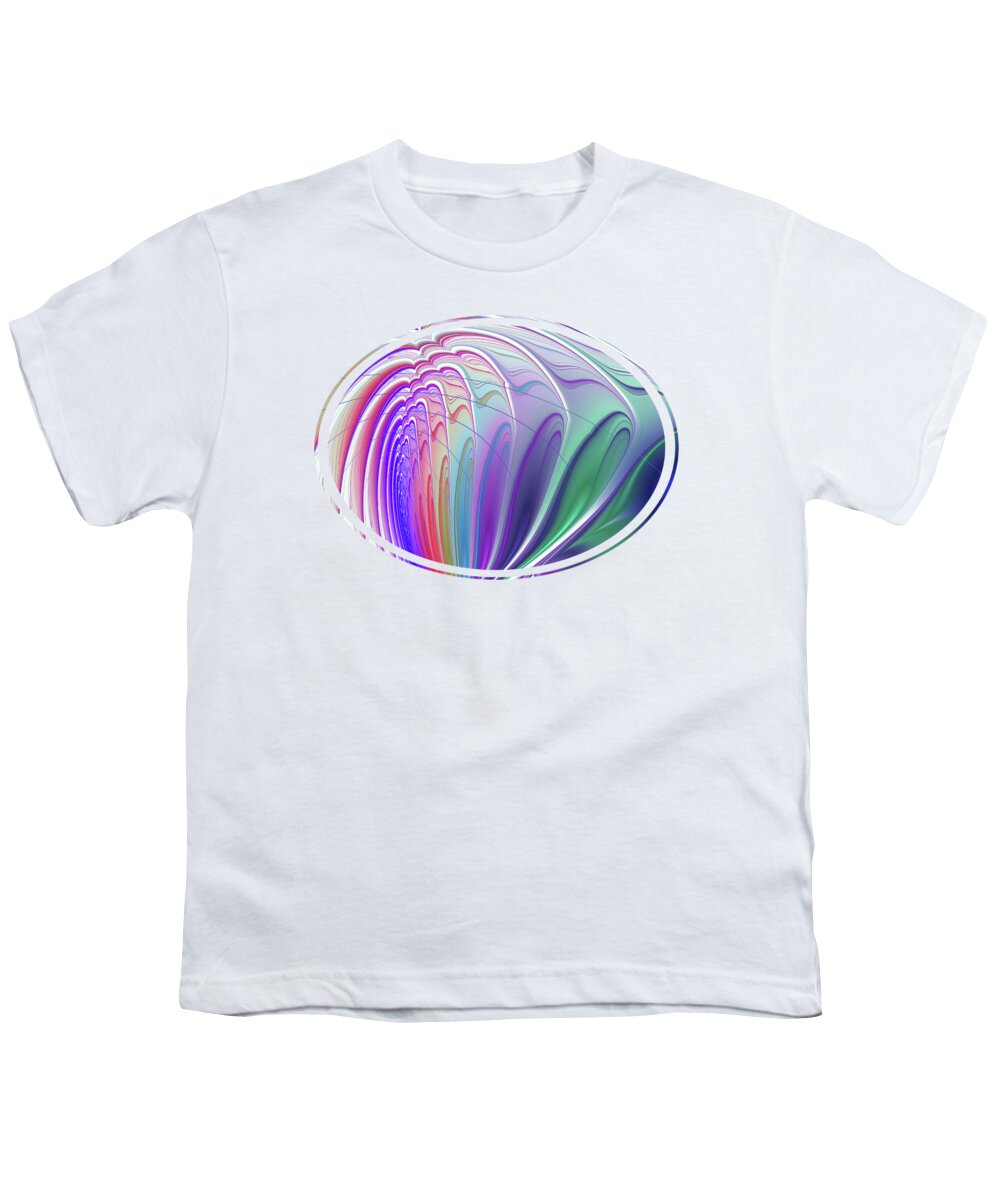 Wave Youth T-Shirt featuring the digital art Colorful Waves by Anastasiya Malakhova