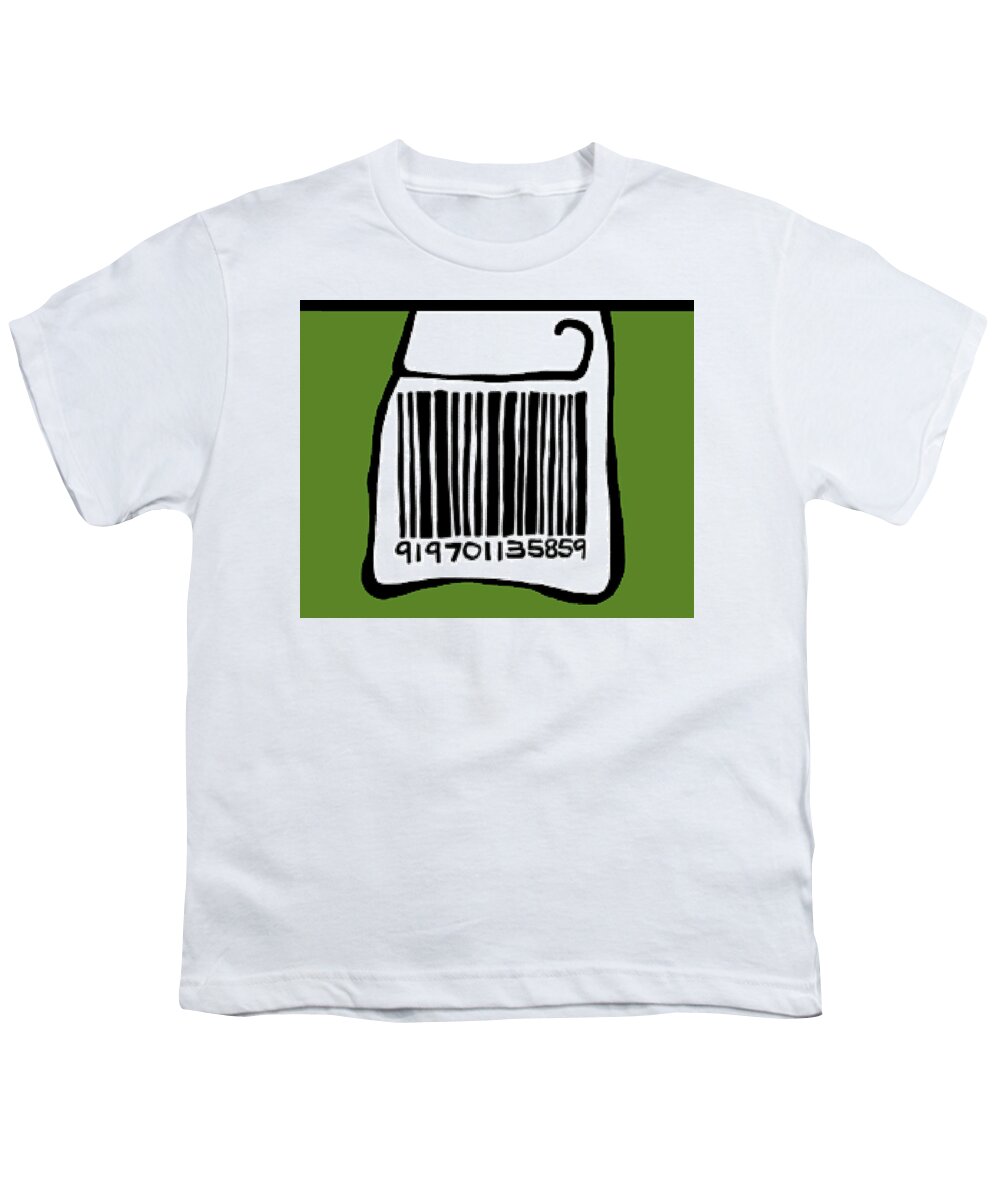 Blahg Youth T-Shirt featuring the digital art Blahg0806_Mask by Dar Freeland