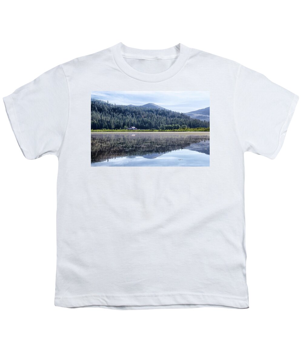 Blue Youth T-Shirt featuring the photograph Blue Lake Idaho by Debra Baldwin