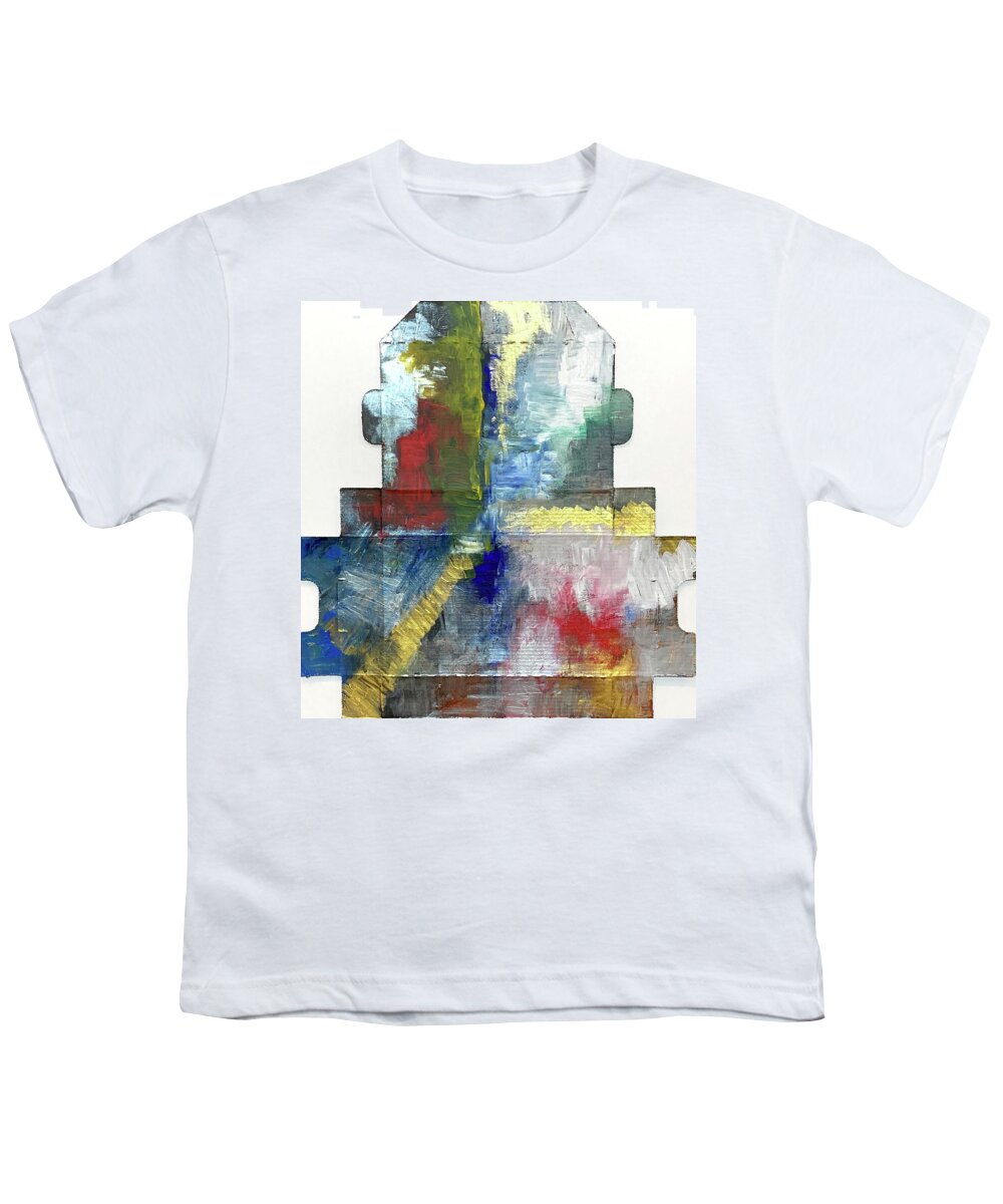 Unfolded Box Youth T-Shirt featuring the painting Box III by David Euler