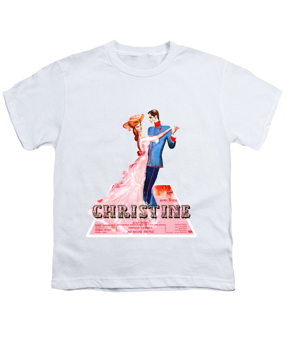 Christine Youth T-Shirt featuring the mixed media ''Christine'', 1958 - 3d movie poster by Movie World Posters