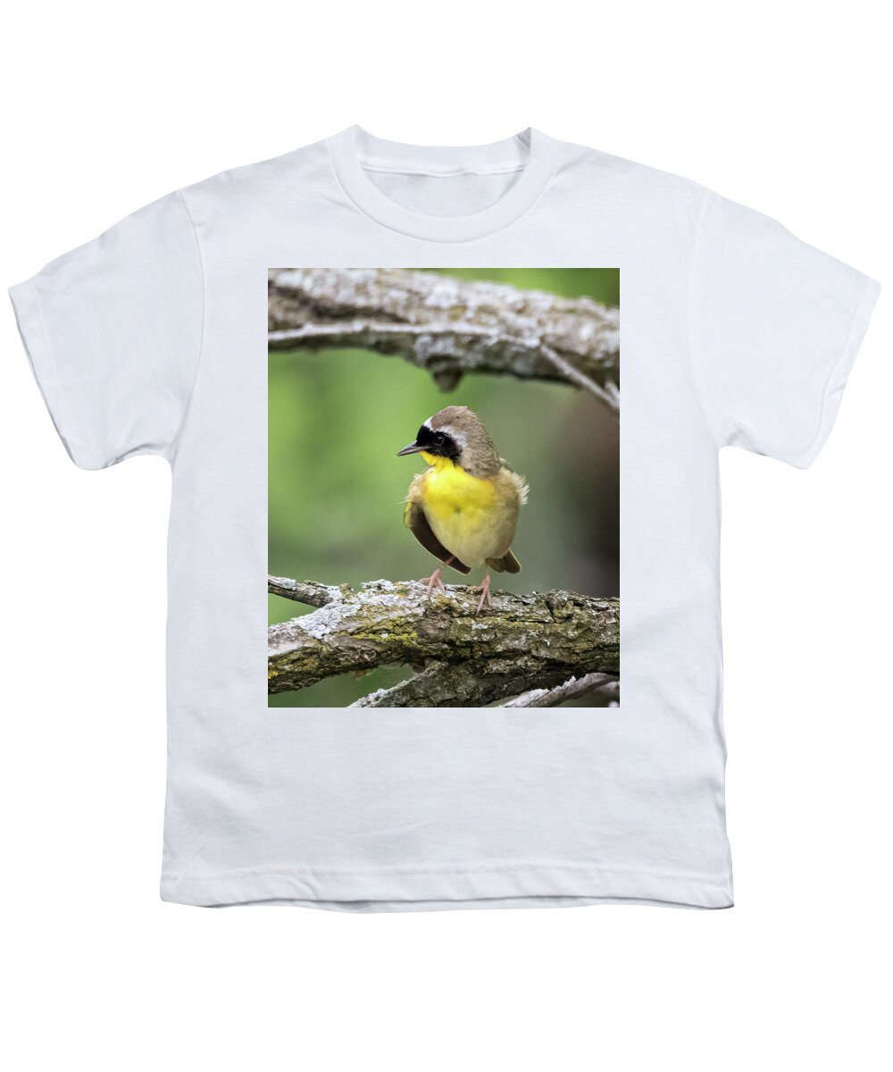 Birds Youth T-Shirt featuring the photograph Common Yellowthroat by Ray Silva