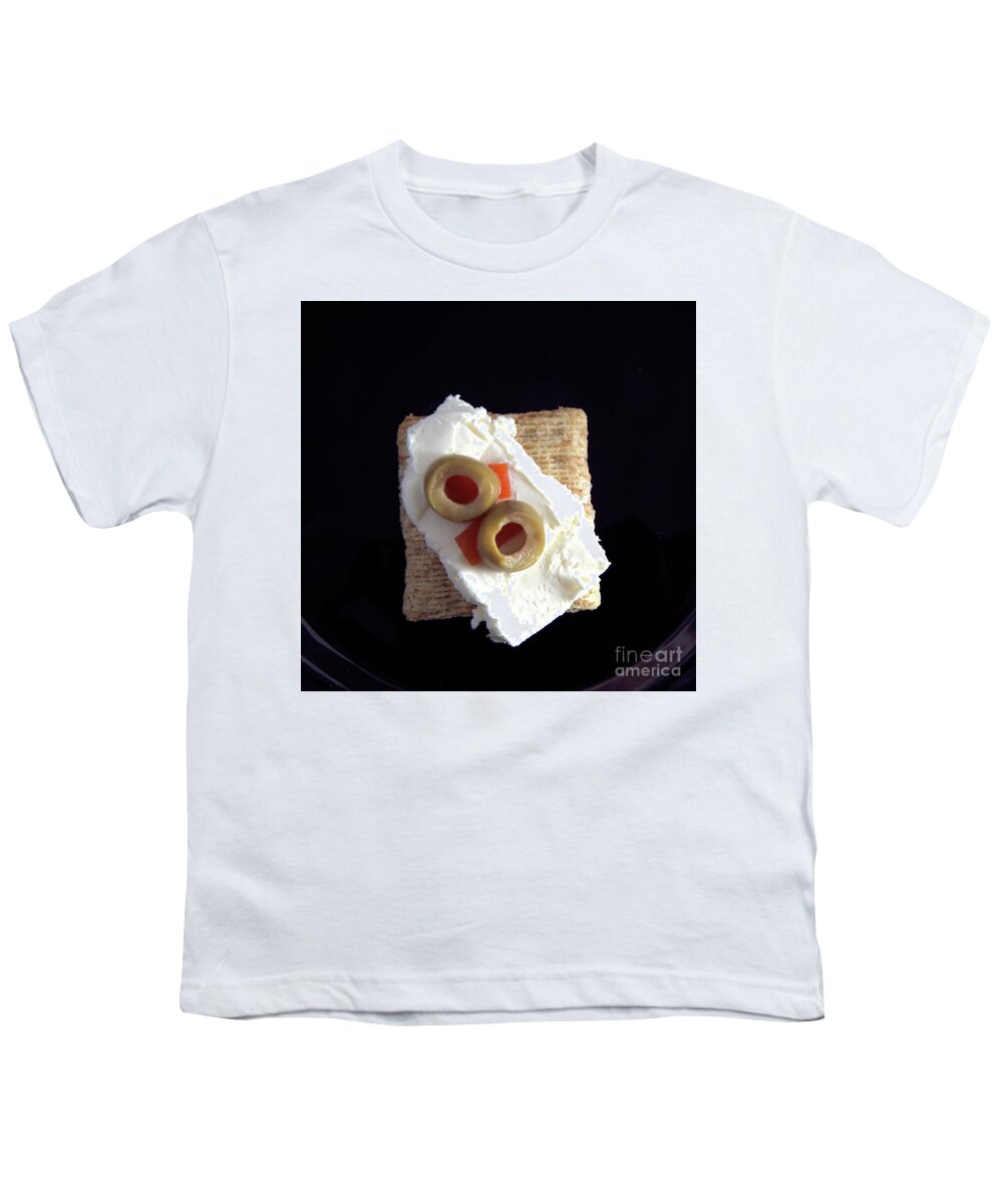 Cream Cheese Youth T-Shirt featuring the photograph Cream Cheese Snack by Kae Cheatham