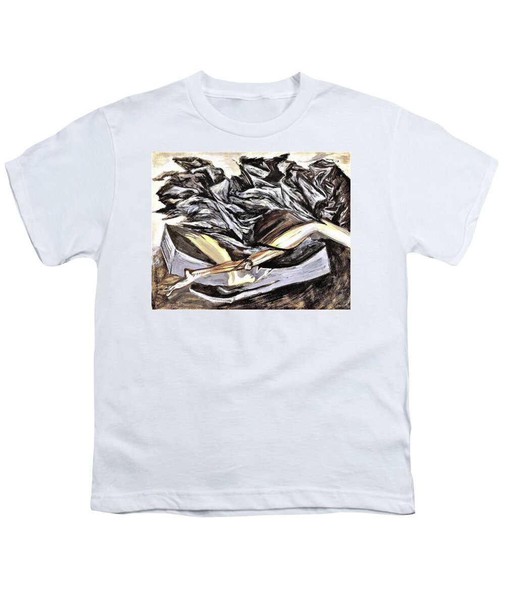 Death And Resurrection Youth T-Shirt featuring the painting Death and Resurrection - Digital Remastered Edition by Jose Clemente Orozco