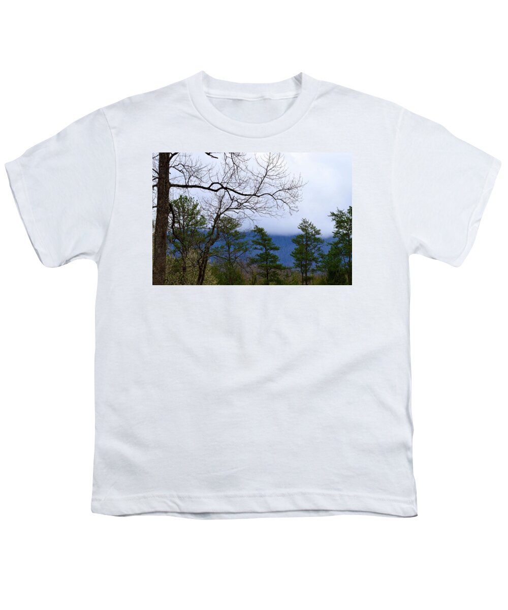 Driving Into The Smoky Mountains Youth T-Shirt featuring the photograph Driving Into the Smoky Mountains by Warren Thompson