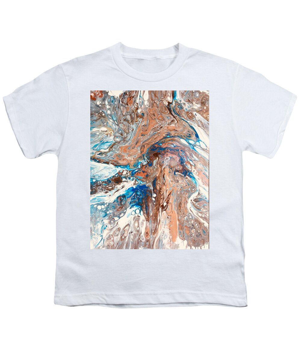 Earth Youth T-Shirt featuring the painting Earth View #3 by Rowena Rizo-Patron