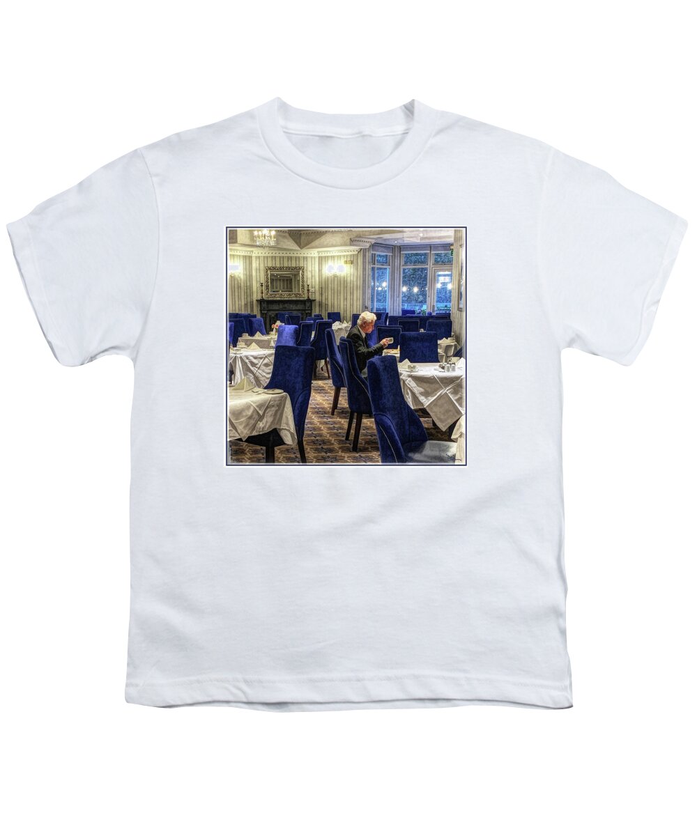 Kilkenny Youth T-Shirt featuring the photograph Enjoying Breakfast Alone in Kilkenny by Peggy Dietz