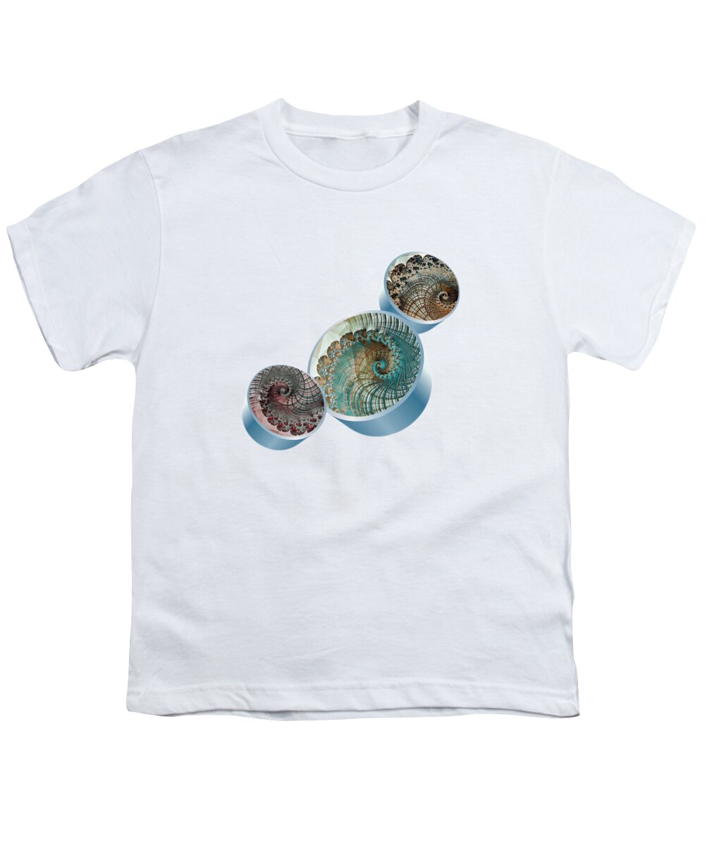 Fractal Geometro Ii Youth T-Shirt featuring the digital art Fractal Geometro 2 by Susan Maxwell Schmidt
