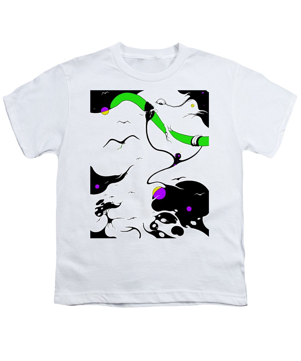 Birds Youth T-Shirt featuring the digital art Freedumb by Craig Tilley