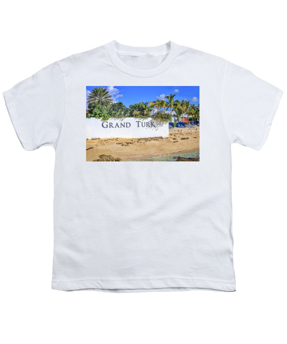 Grand Turk Turks And Caicos Youth T-Shirt featuring the photograph Grand Turk Turks and Caicos by Paul James Bannerman