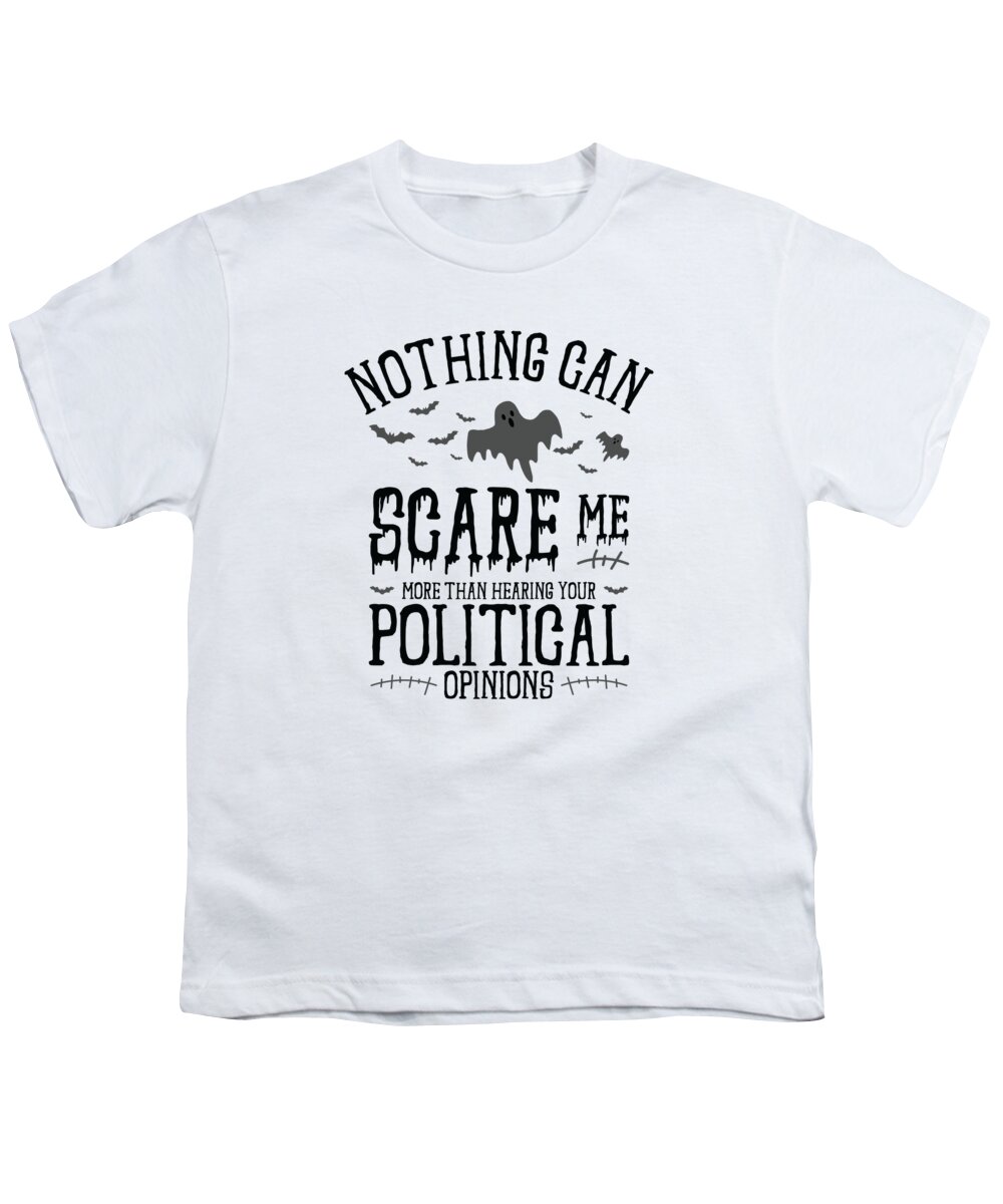 Halloween Youth T-Shirt featuring the digital art Halloween Voting Politics Election Voter Political Opinions by Toms Tee Store