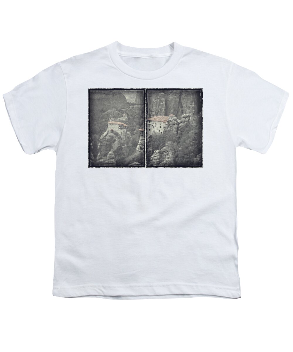 Greece Youth T-Shirt featuring the photograph Holy Meteora by M Kathleen Warren