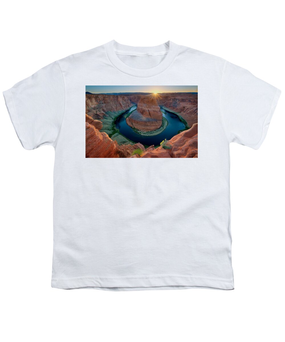 Horseshoe Bend Youth T-Shirt featuring the photograph Horseshoe Bend by Peter Boehringer