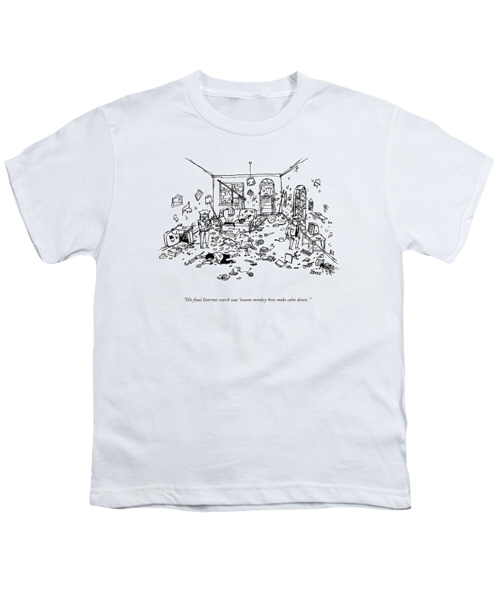 A25752 Youth T-Shirt featuring the drawing How Make Calm Down by Edward Steed
