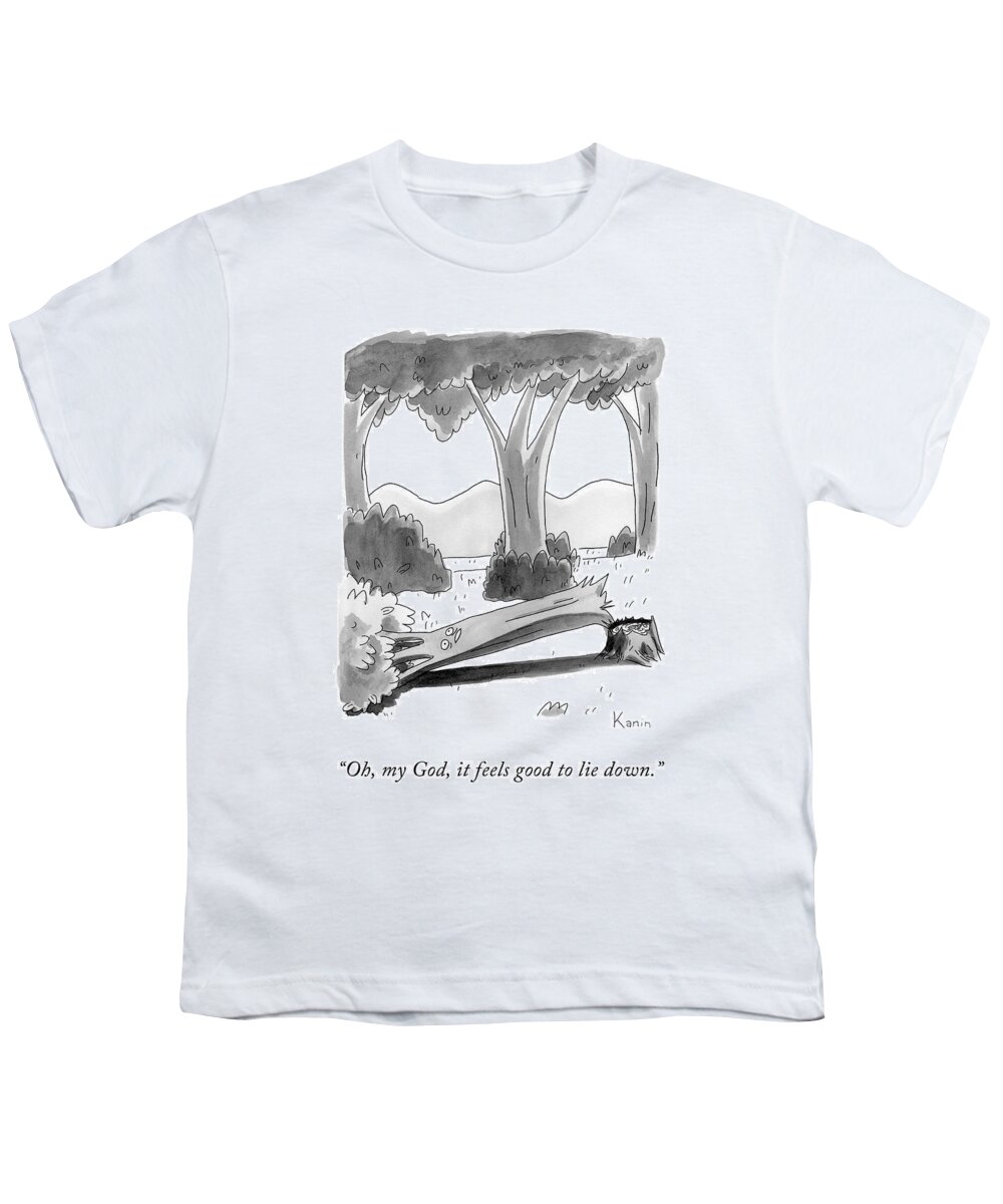 Oh Youth T-Shirt featuring the drawing It Feels Good by Zachary Kanin