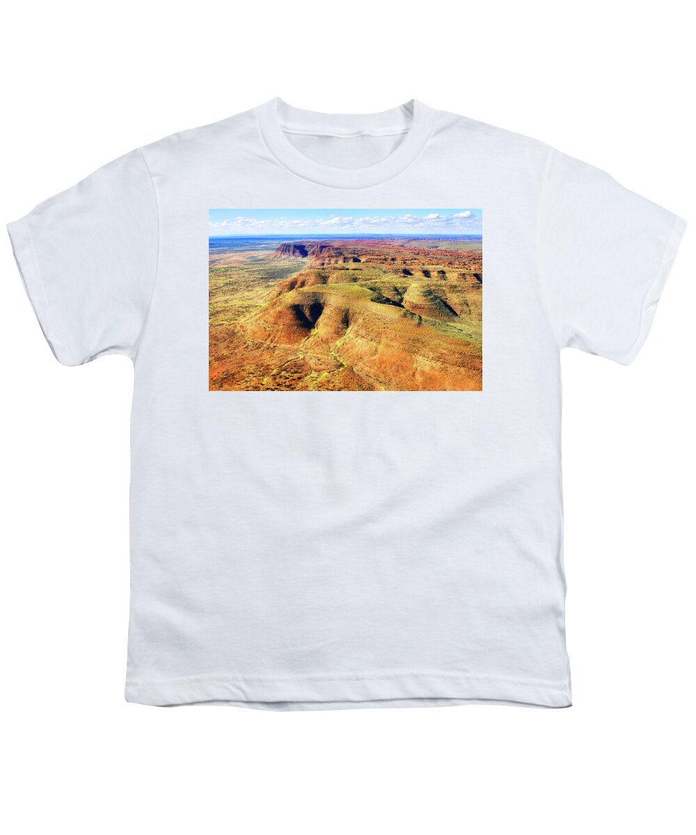 Aerial Youth T-Shirt featuring the photograph Kings Canyon Aerial by Lexa Harpell