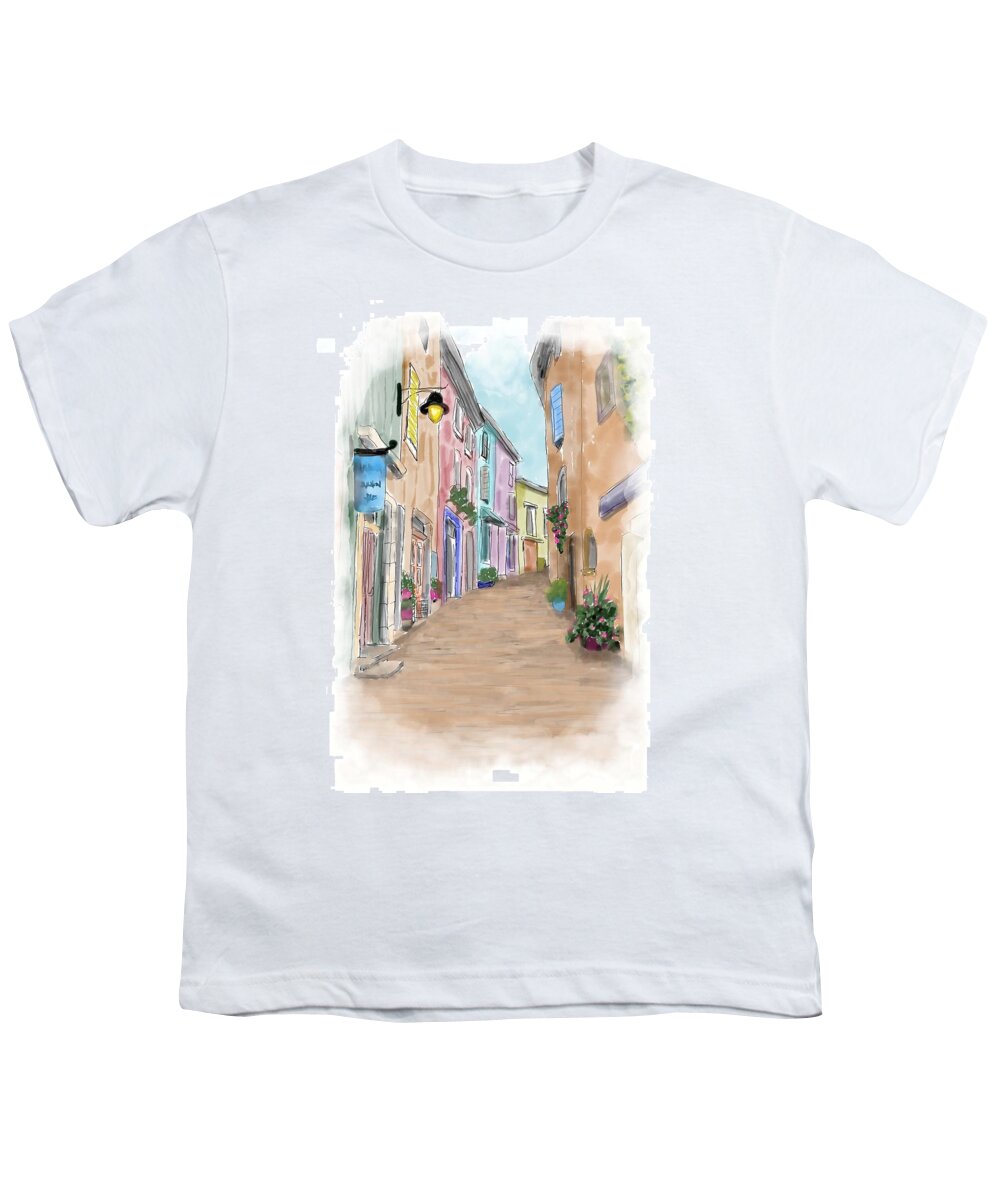 Landscape Youth T-Shirt featuring the digital art Landscape 471 by Lucie Dumas