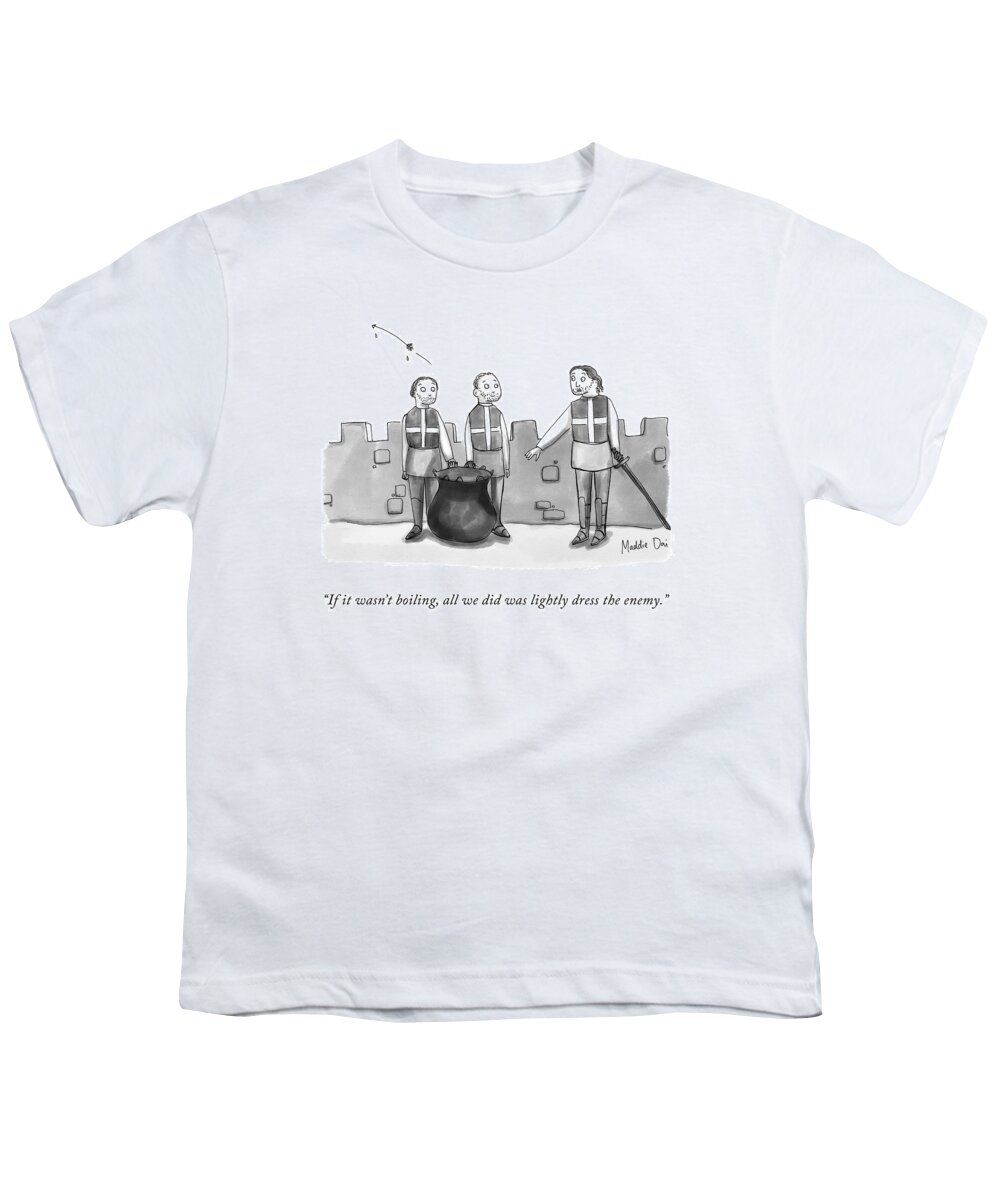 “if It Wasn’t Boiling Youth T-Shirt featuring the drawing Lightly Dress The Enemy by Maddie Dai