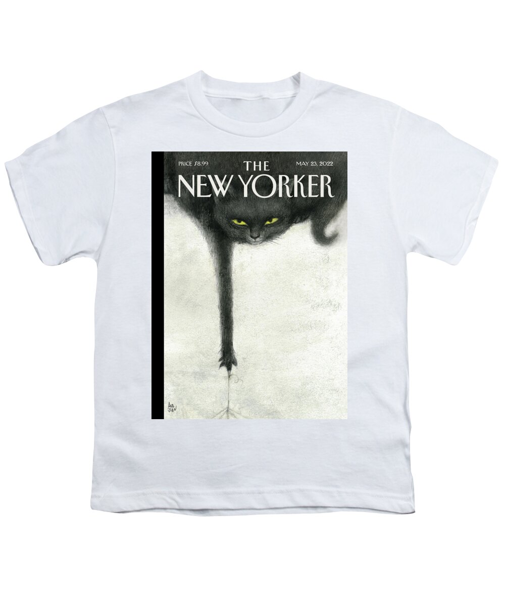 Cat Youth T-Shirt featuring the painting Making Mischief by Ana Juan