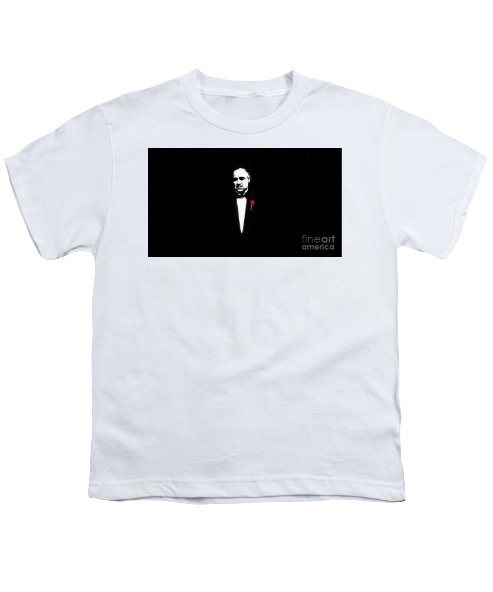 Marlon Youth T-Shirt featuring the photograph Marlon Brando The Godfather by Action