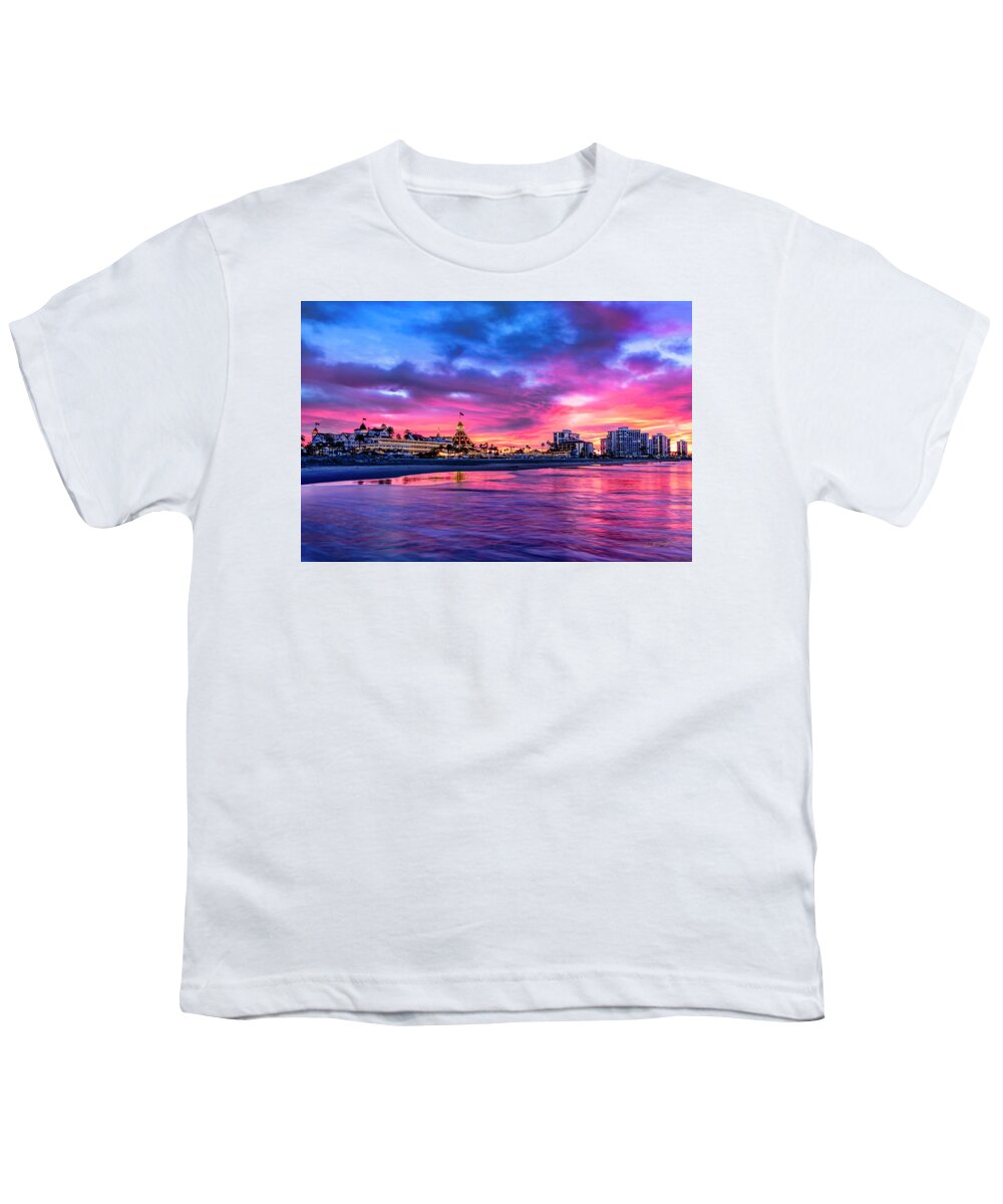 Hotel Del Coronado Youth T-Shirt featuring the photograph Morning at the Del by Dan McGeorge