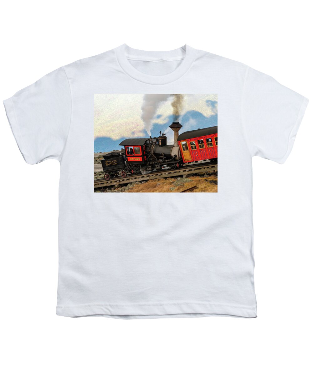 Railroad Youth T-Shirt featuring the photograph Mount Washington Cog Railway I by William Dickman
