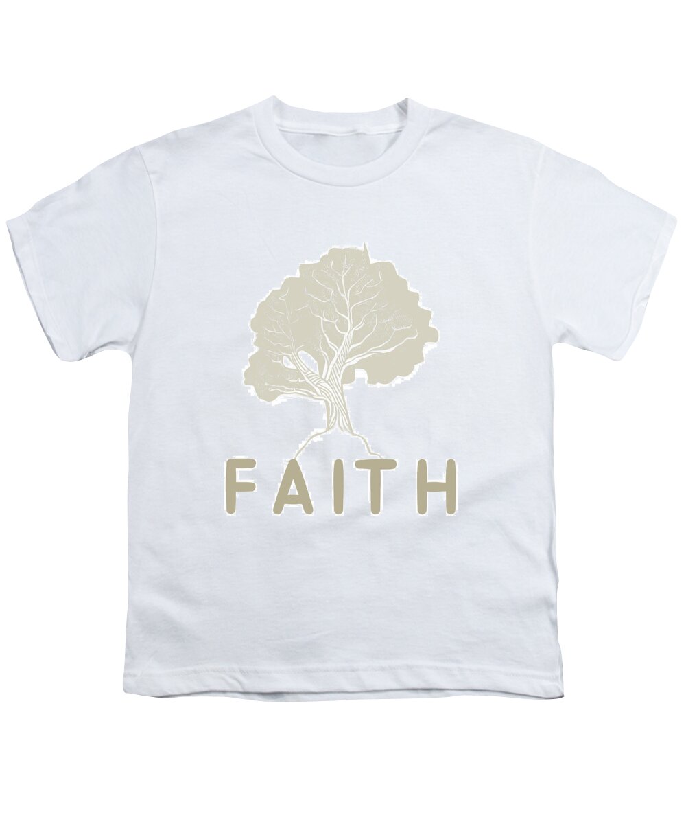 Mustard Seed Tree Youth T-Shirt featuring the digital art Mustard Seed Parable by Bob Pardue