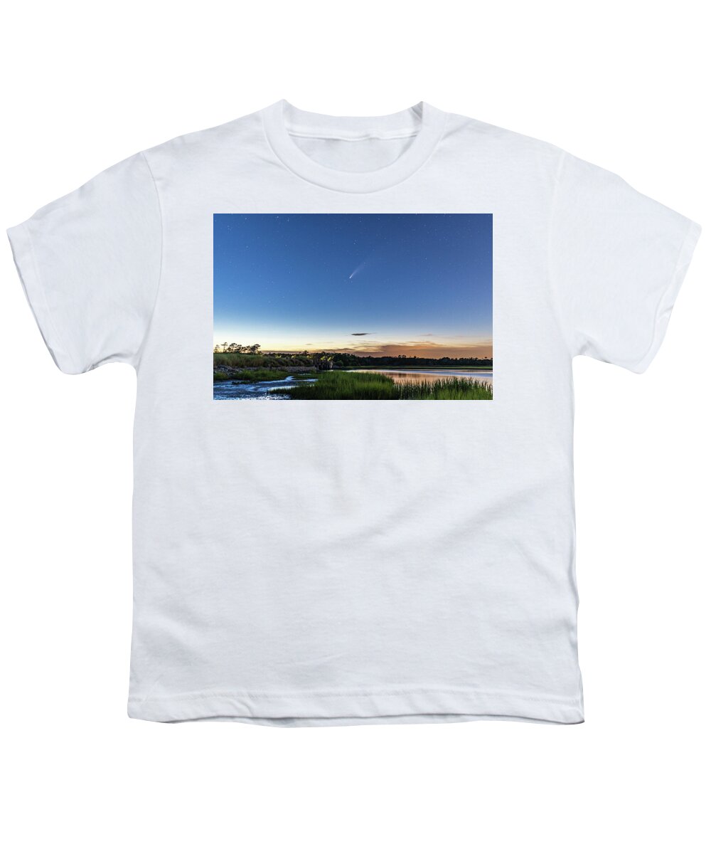 Neowise Youth T-Shirt featuring the photograph Neowise - Kiawah Island by Jim Miller