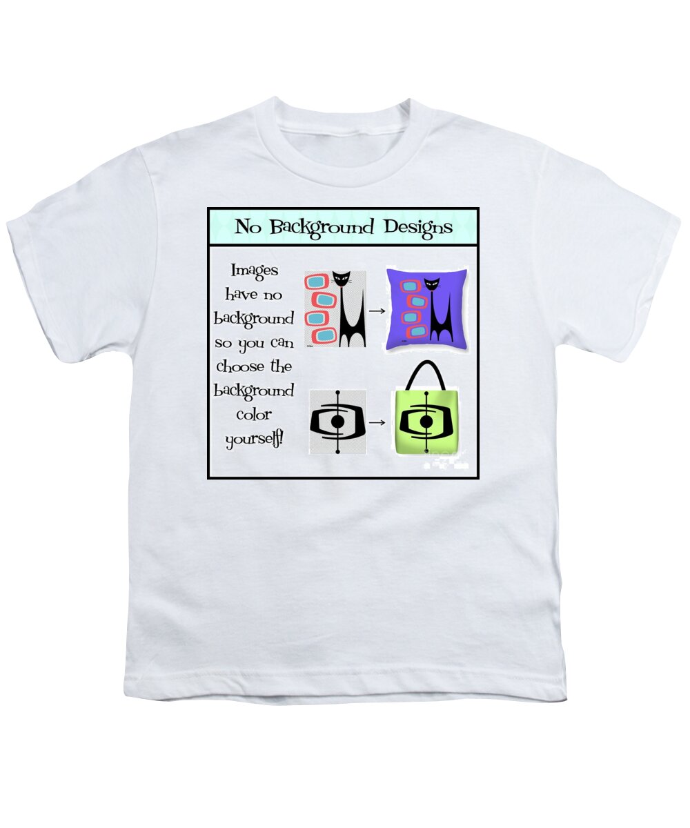  Youth T-Shirt featuring the digital art New No Background by Donna Mibus
