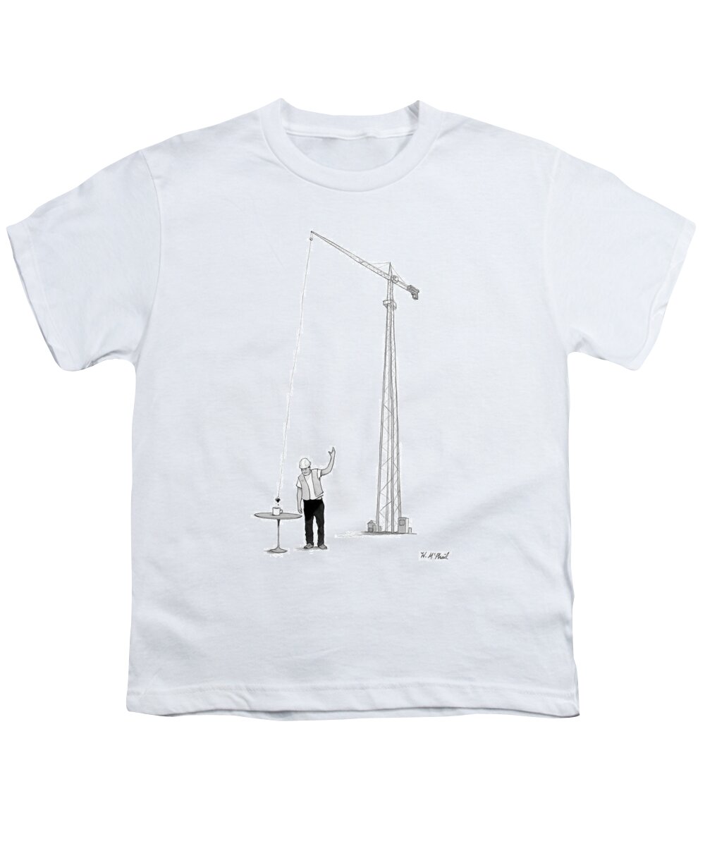 Captionless Youth T-Shirt featuring the drawing New Yorker July 26, 2021 by Will McPhail