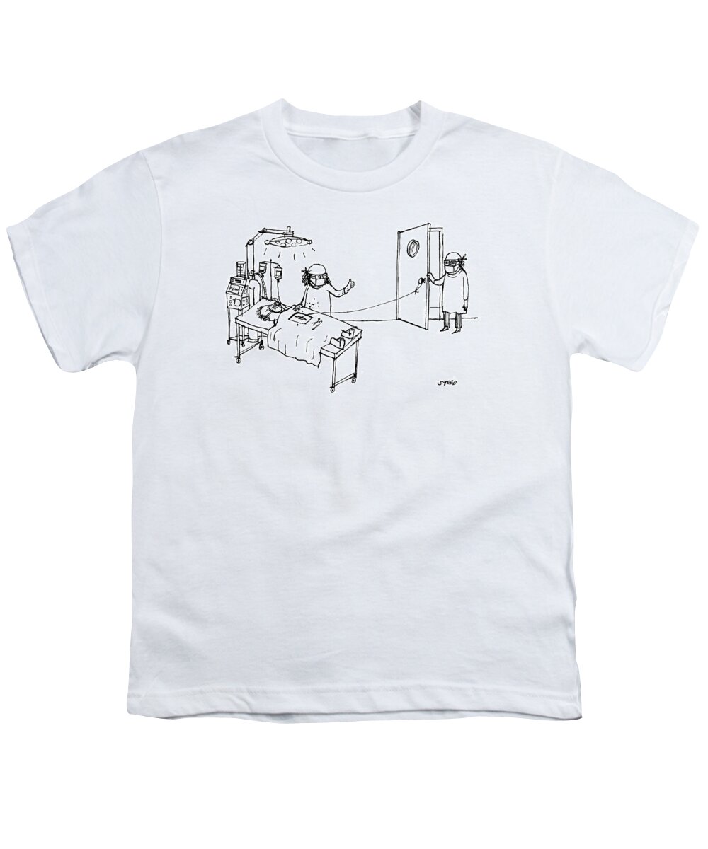 A25360 Youth T-Shirt featuring the drawing New Yorker September 20, 2021 by Edward Steed