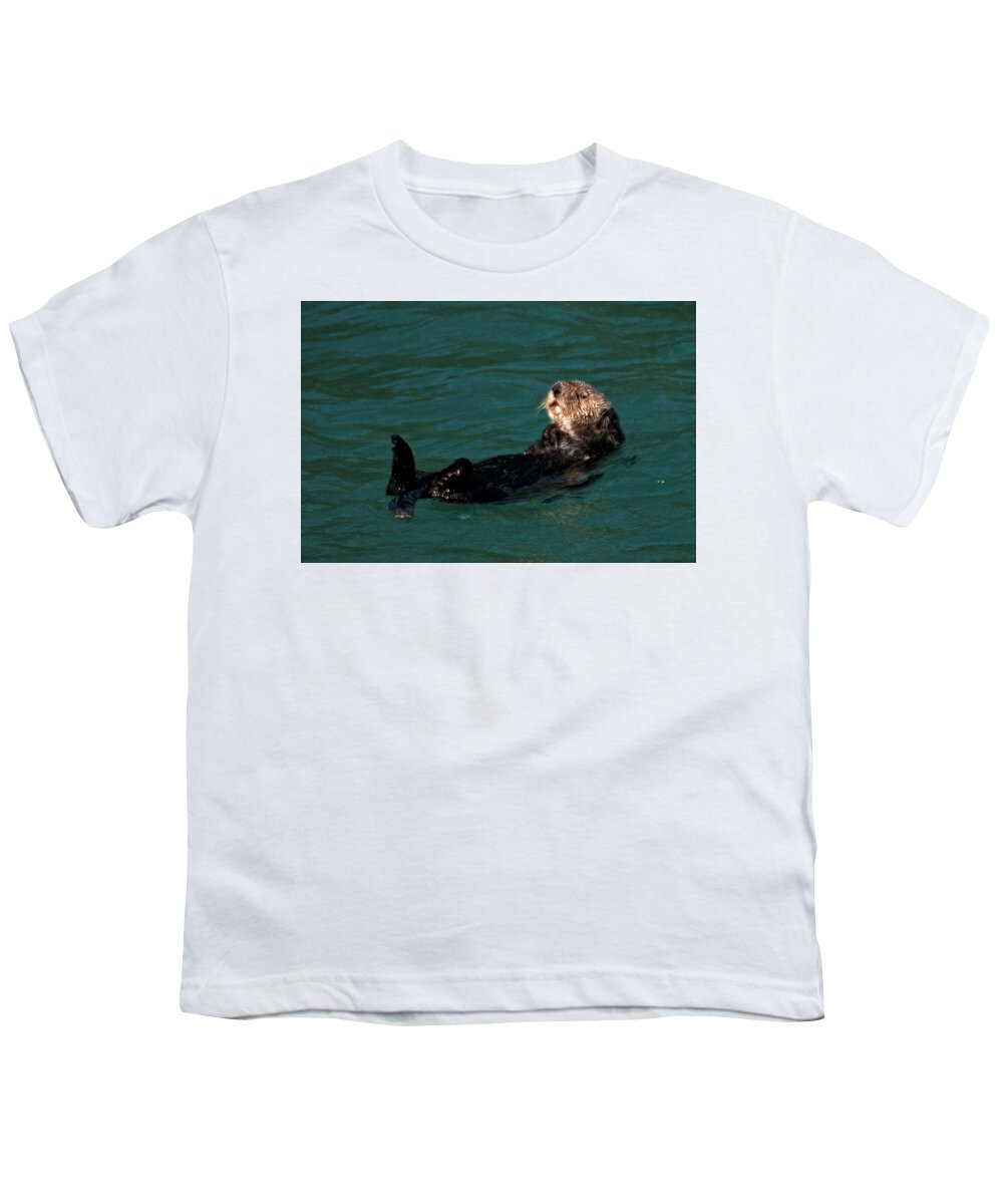 Scenic Youth T-Shirt featuring the photograph Otter Daze by Doug Davidson