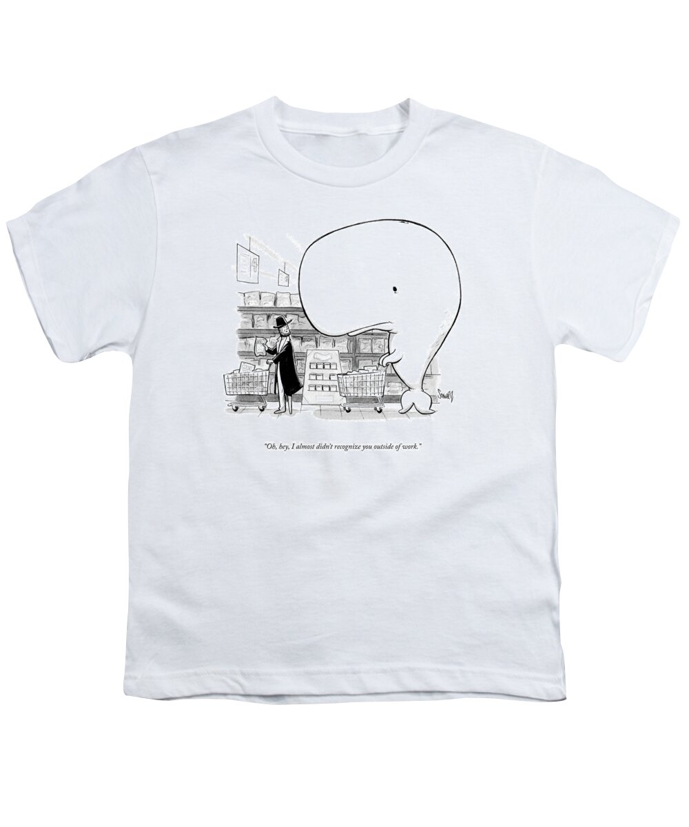 Cctk Youth T-Shirt featuring the drawing Outside Of Work by Benjamin Schwartz
