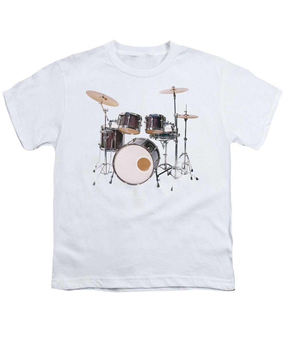 Drums Youth T-Shirt featuring the photograph Percussion by Nancy Ayanna Wyatt