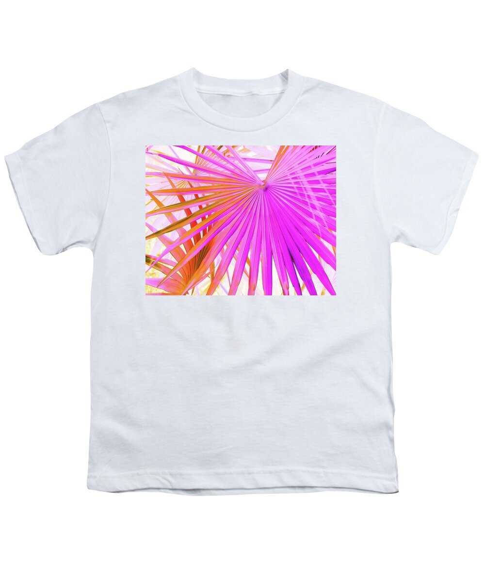 Trees Youth T-Shirt featuring the photograph Pink Orange Palmettos by Missy Joy