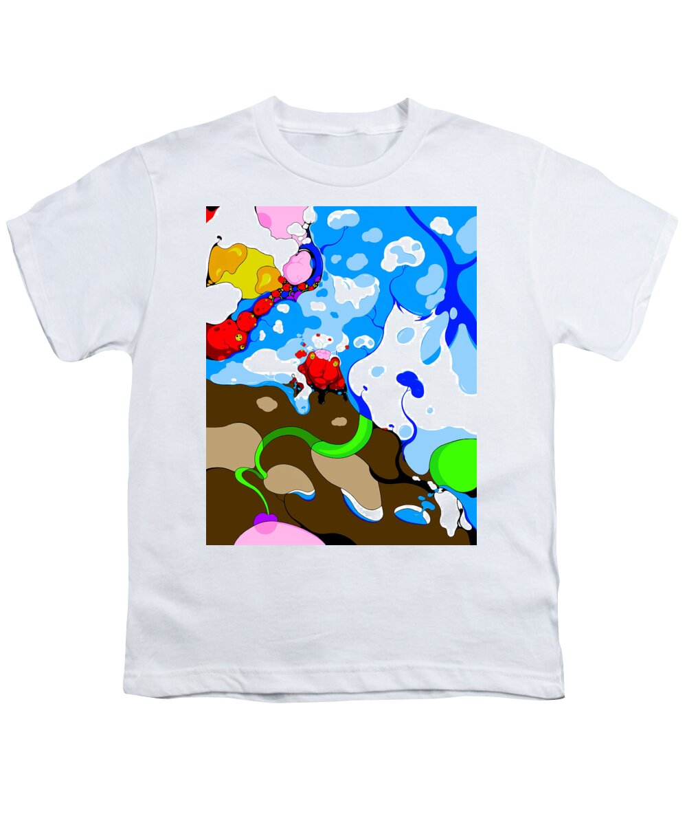Frogs Youth T-Shirt featuring the digital art Poisonous Frogs by Craig Tilley
