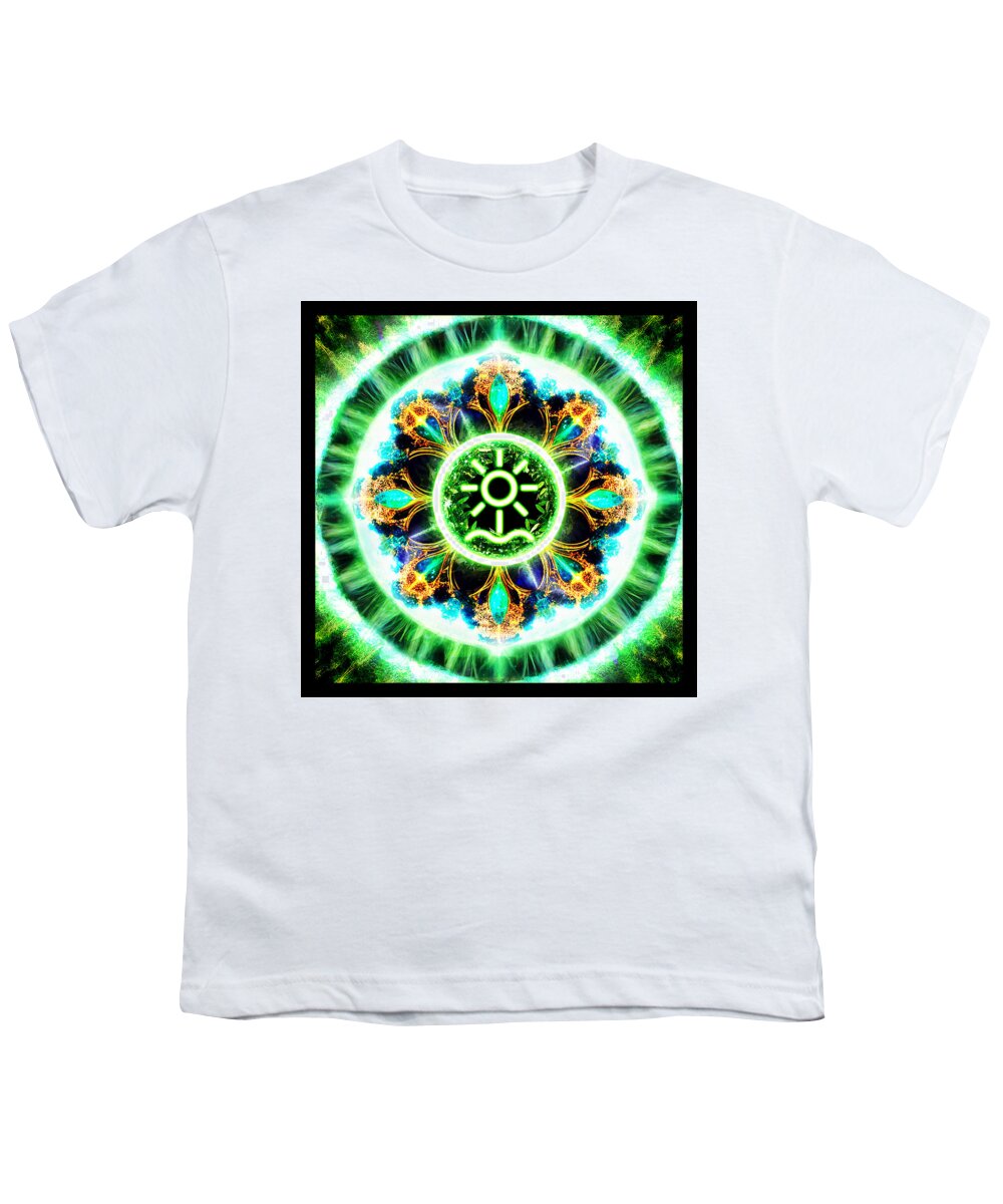 Sigil Youth T-Shirt featuring the digital art Primordial element of Earth by Shawn Dall