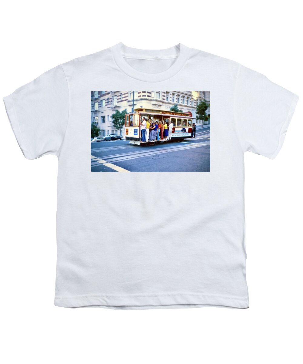  Youth T-Shirt featuring the photograph San Francisco Streetcar 1984 by Gordon James